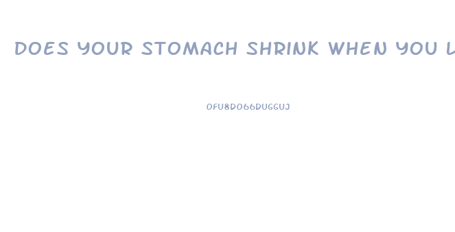 Does Your Stomach Shrink When You Lose Weight