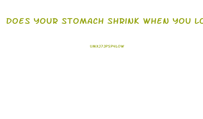 Does Your Stomach Shrink When You Lose Weight