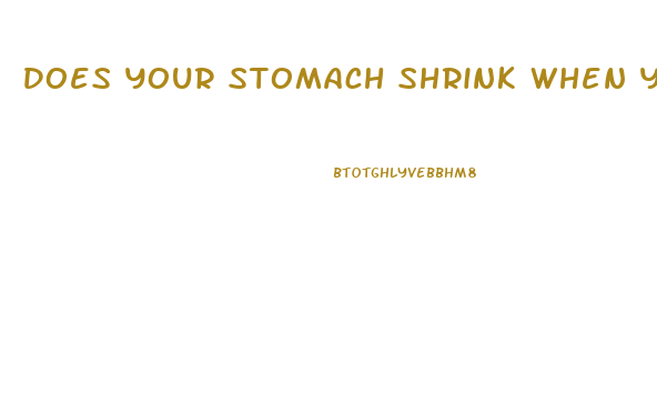 Does Your Stomach Shrink When You Lose Weight