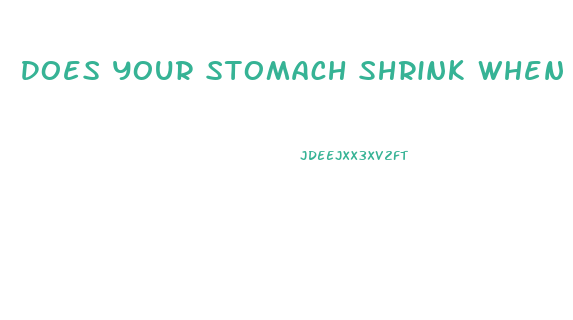 Does Your Stomach Shrink When You Lose Weight