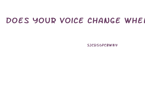 Does Your Voice Change When You Lose Weight