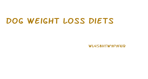 Dog Weight Loss Diets