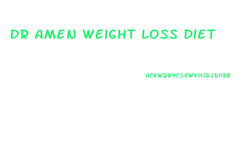 Dr Amen Weight Loss Diet