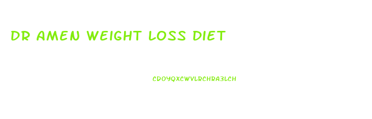 Dr Amen Weight Loss Diet