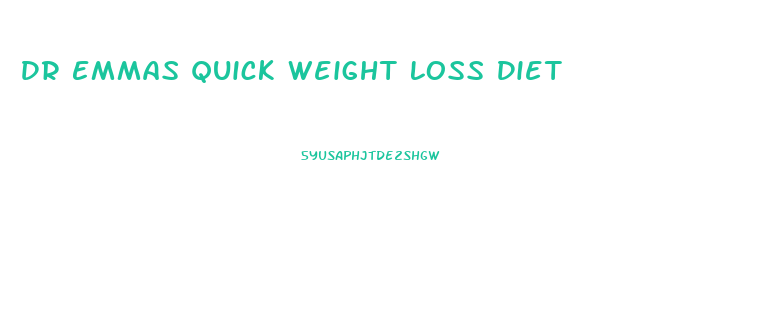 Dr Emmas Quick Weight Loss Diet