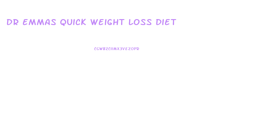 Dr Emmas Quick Weight Loss Diet