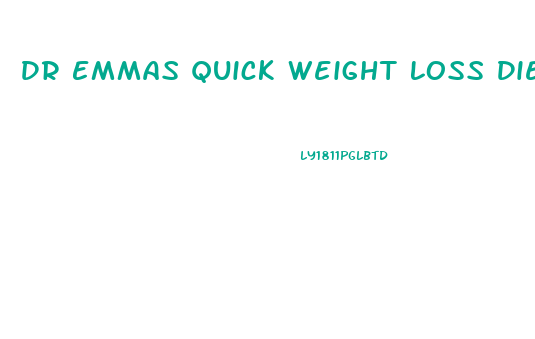 Dr Emmas Quick Weight Loss Diet