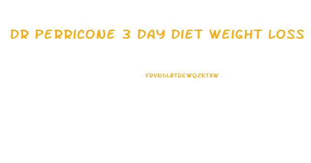 Dr Perricone 3 Day Diet Weight Loss