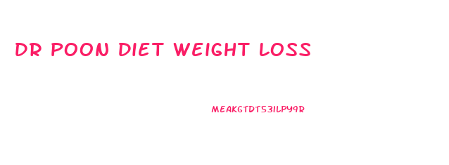 Dr Poon Diet Weight Loss