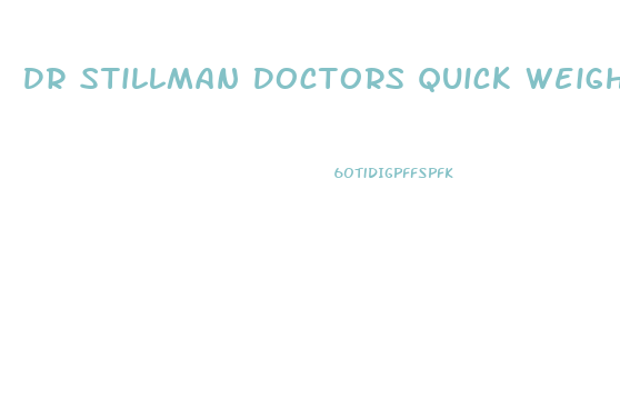 Dr Stillman Doctors Quick Weight Loss Diet Ketosis