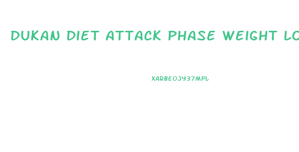 Dukan Diet Attack Phase Weight Loss Meal Plan