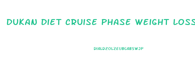 Dukan Diet Cruise Phase Weight Loss Plateau