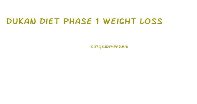Dukan Diet Phase 1 Weight Loss