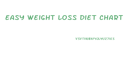 Easy Weight Loss Diet Chart