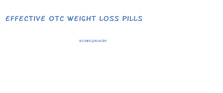 Effective Otc Weight Loss Pills