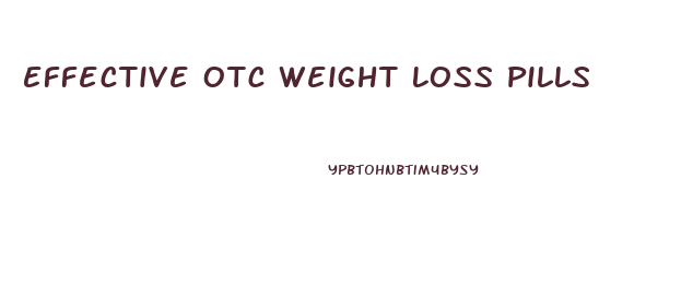 Effective Otc Weight Loss Pills