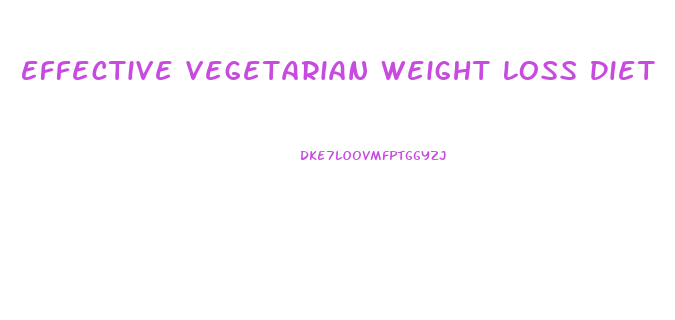 Effective Vegetarian Weight Loss Diet