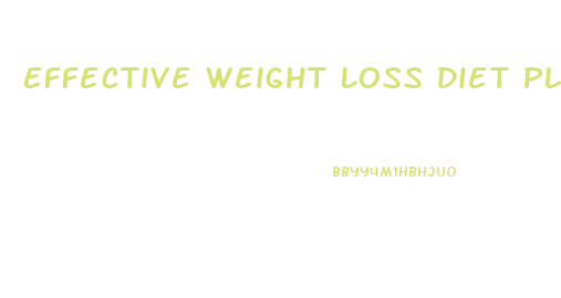 Effective Weight Loss Diet Plan For Vegetarian