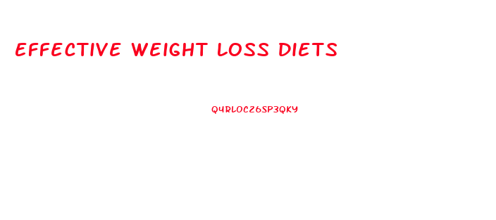 Effective Weight Loss Diets