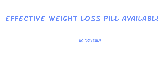 Effective Weight Loss Pill Available In India