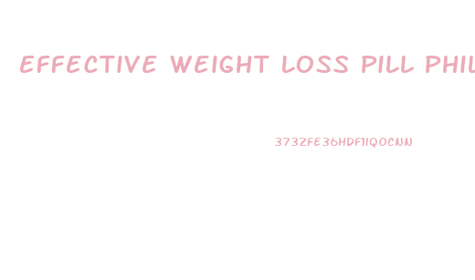 Effective Weight Loss Pill Philippines