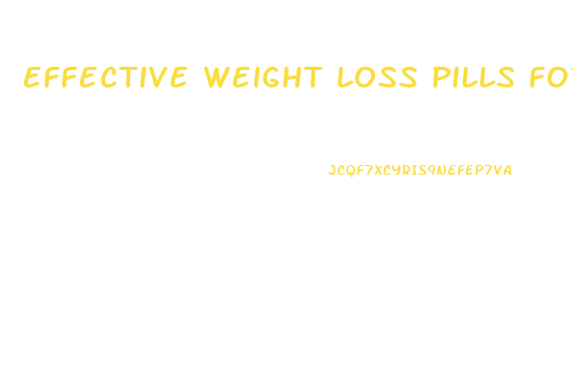 Effective Weight Loss Pills For Men