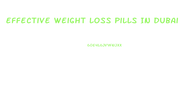 Effective Weight Loss Pills In Dubai