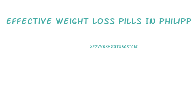 Effective Weight Loss Pills In Philippines