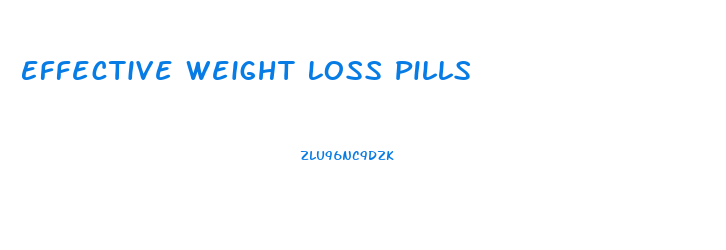 Effective Weight Loss Pills