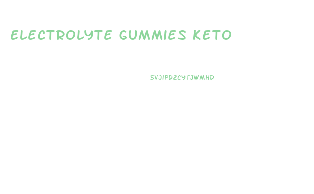 Electrolyte Gummies Keto