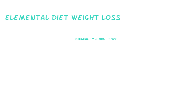Elemental Diet Weight Loss