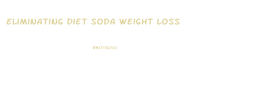 Eliminating Diet Soda Weight Loss