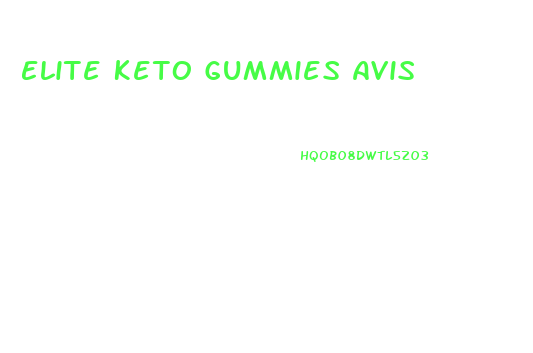 Elite Keto Gummies Avis