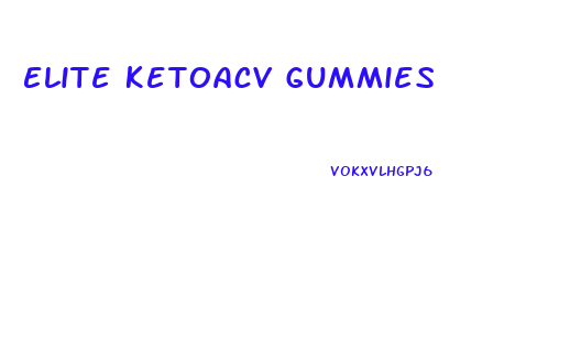 Elite Ketoacv Gummies