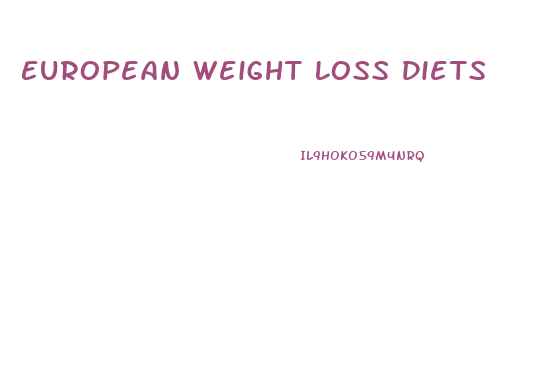 European Weight Loss Diets