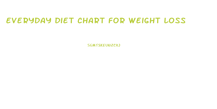 Everyday Diet Chart For Weight Loss