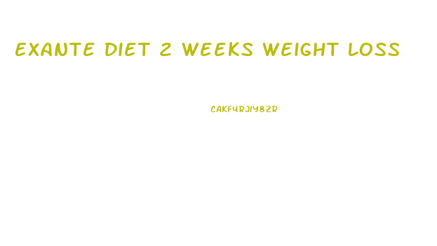 Exante Diet 2 Weeks Weight Loss