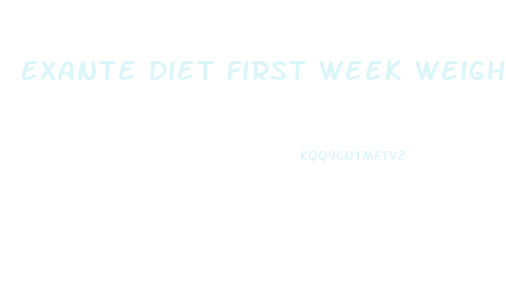 Exante Diet First Week Weight Loss