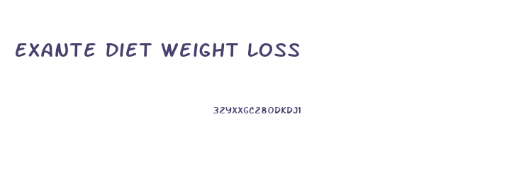 Exante Diet Weight Loss