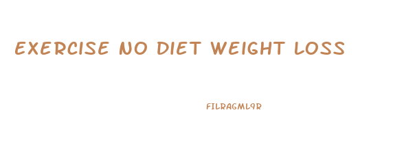 Exercise No Diet Weight Loss