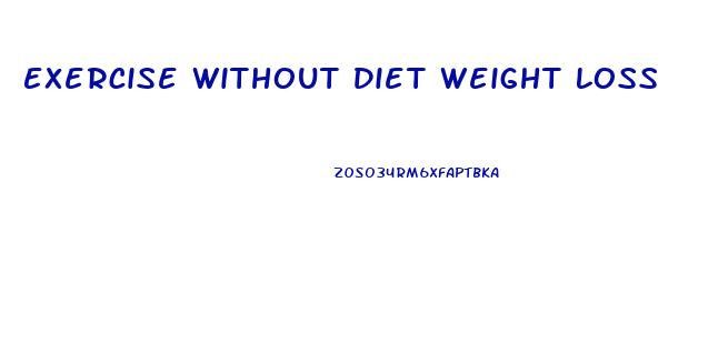 Exercise Without Diet Weight Loss