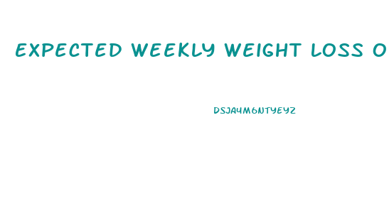 Expected Weekly Weight Loss On Keto Diet