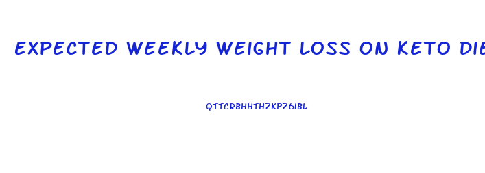 Expected Weekly Weight Loss On Keto Diet