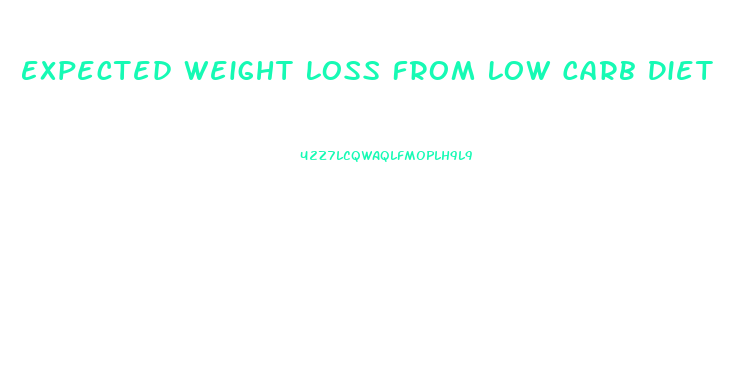 Expected Weight Loss From Low Carb Diet