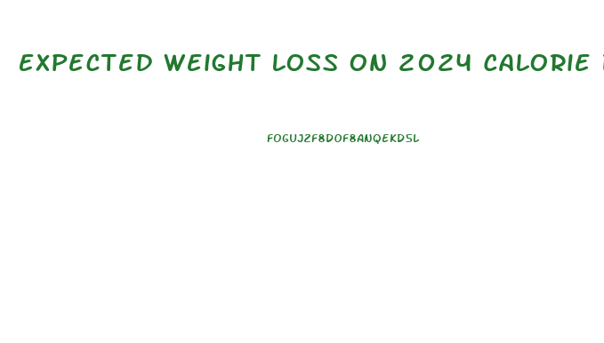 Expected Weight Loss On 2024 Calorie Diet