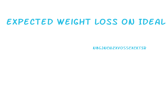 Expected Weight Loss On Ideal Protein Diet