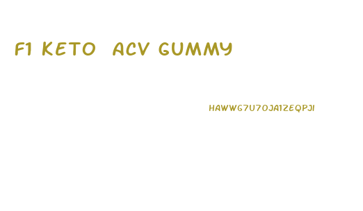 F1 Keto Acv Gummy