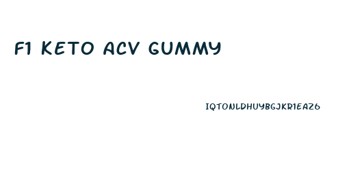 F1 Keto Acv Gummy