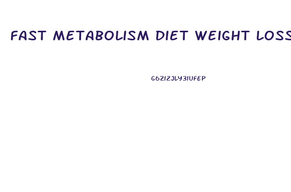 Fast Metabolism Diet Weight Loss Plateau