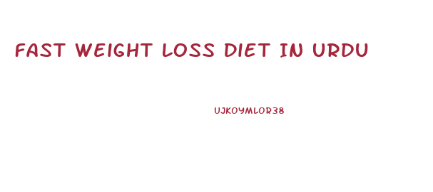 Fast Weight Loss Diet In Urdu